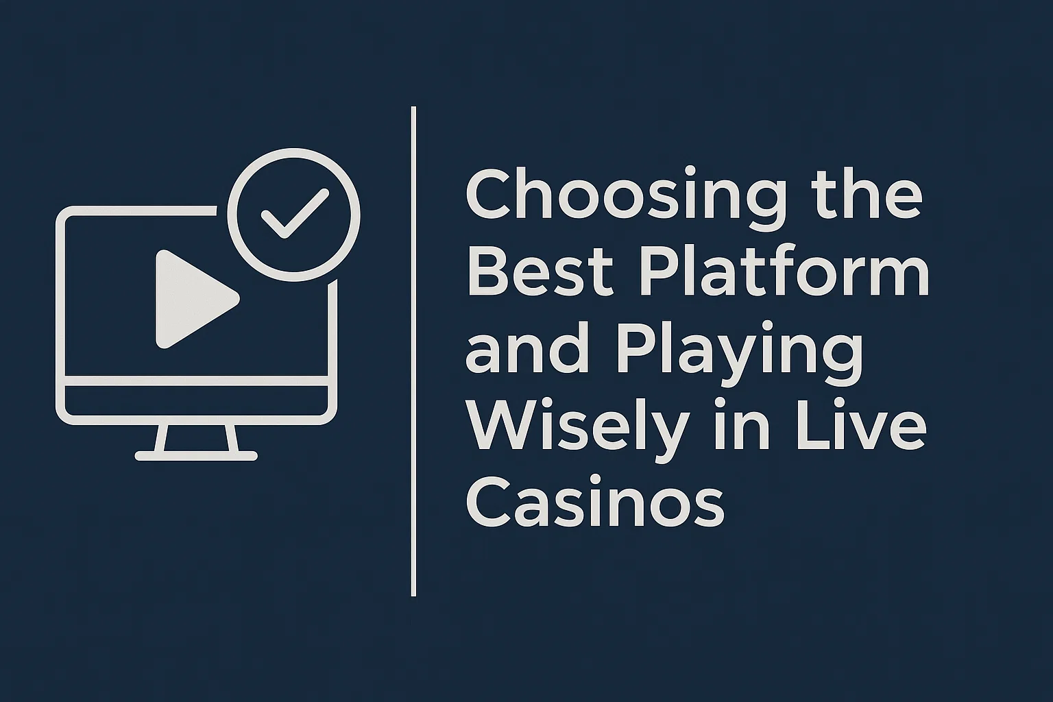 Choosing the Best Platform and Playing Wisely in Live Casinos