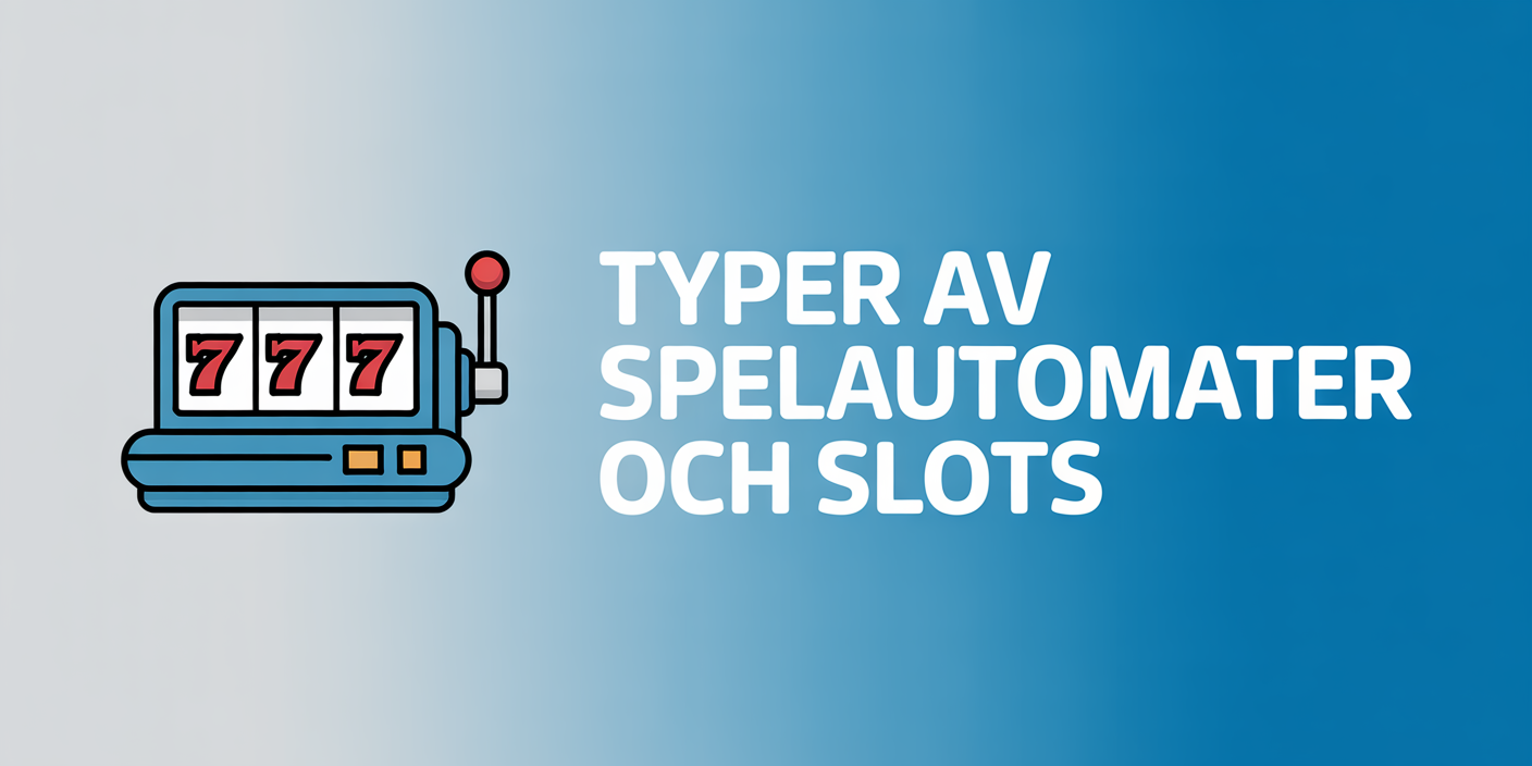 Typer av spelautomater och slots